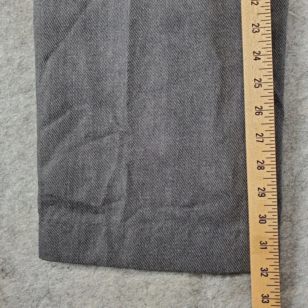 Filson Wool Trousers Men 31 Charcoal Grey Virgin Wool Straight Leg Salt N Pepper